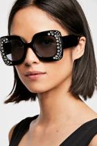 Feel The Groove Embellished Sunnies By Free People